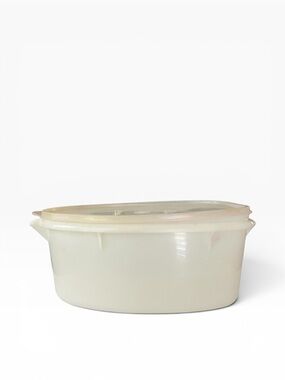 Tupperware Flavor Saver Storage Keeper 487 Snap Oval Container Roast Ham Turkey